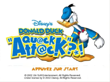 Disney's Donald Duck - Goin' Quackers screen shot title